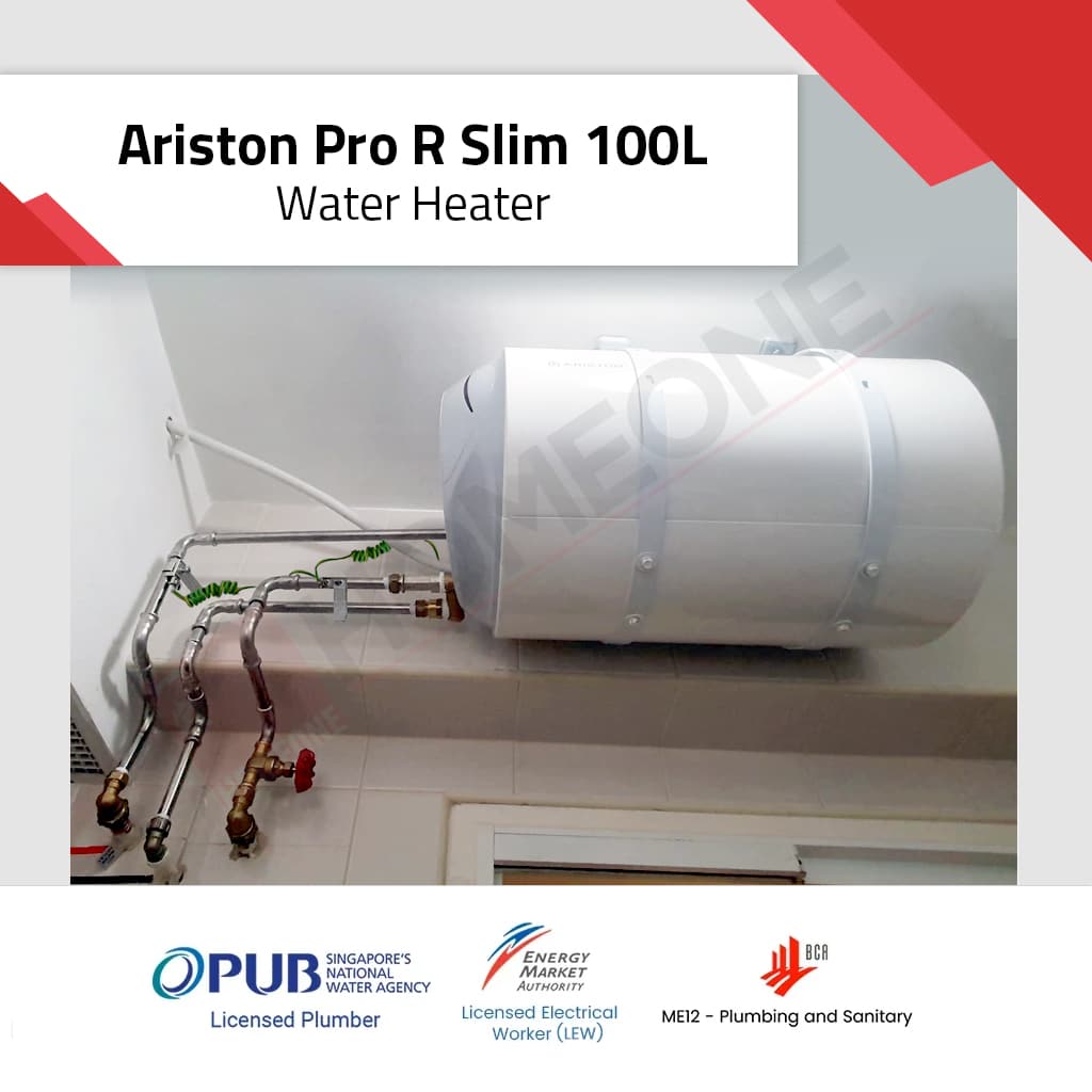 Ariston Pro R Slim 100L: #1 Best Licensed Installer in SG