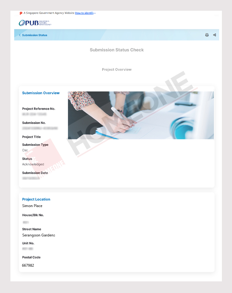 PUB Certificate Simon Place Rheem Water Heater