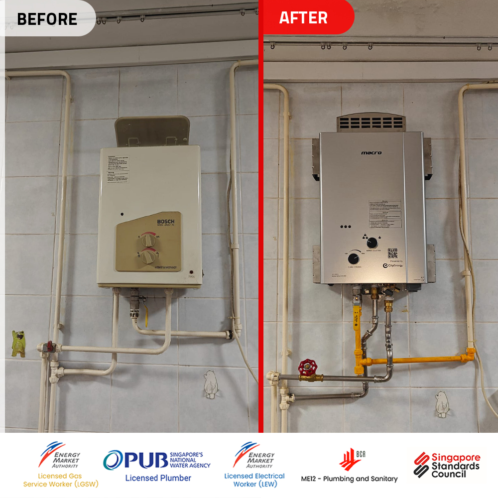Bosch Gas Water Heater Replacement- HDB Replacement.00