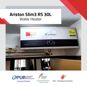 Ariston Slim3 RS 30L Storage Water Heater Installation