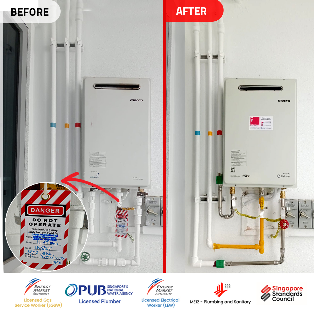 Macro Gas Heater Powered by Citygas- gas leak.Feature .00