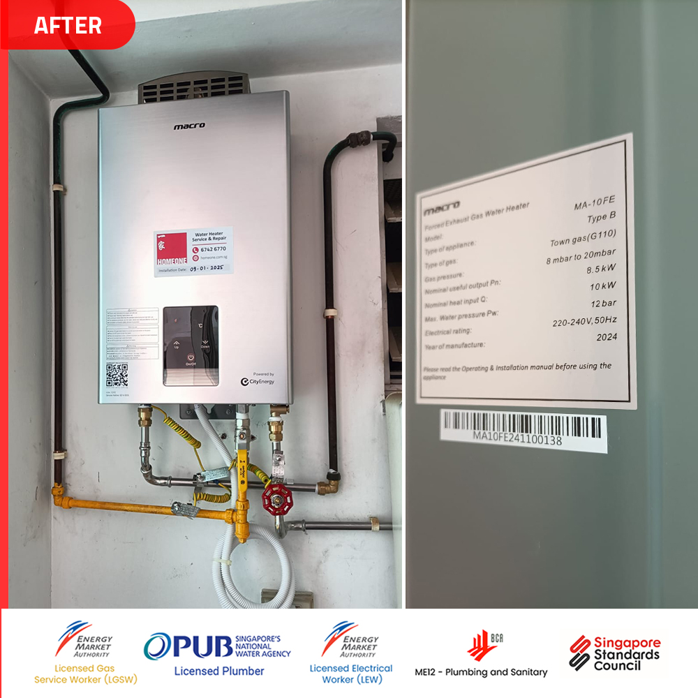 Indoor Macro MA-10FE Gas Water Heater HDB 02