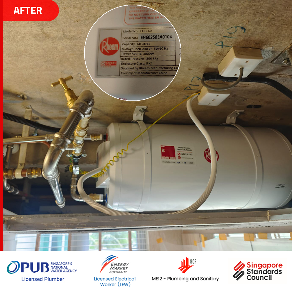 Rheem Water Heater leaking Caribbean at Keppel 02 1
