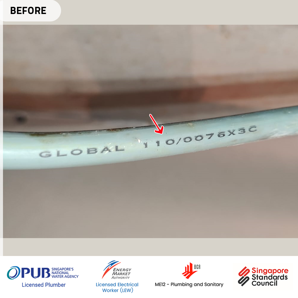 Rheem Water Heater leaking - Caribbean at Keppel-cable