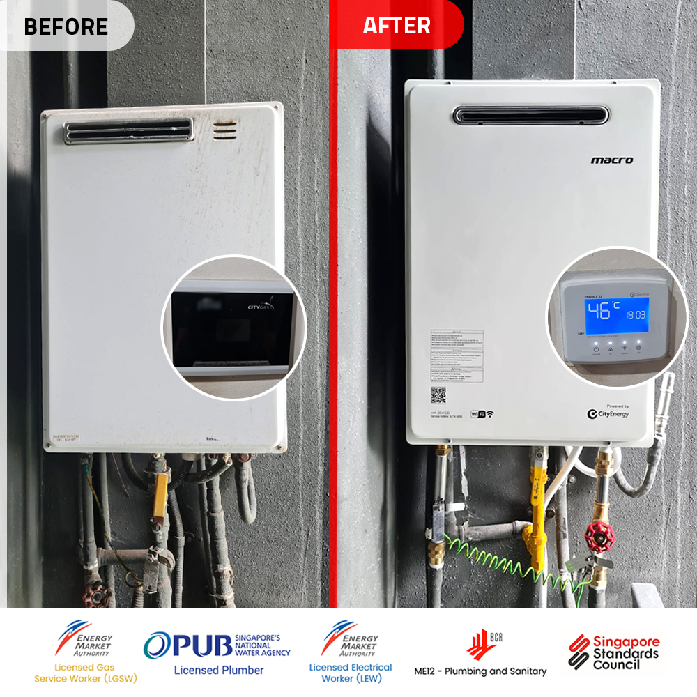 Alexandra Gas Water Heater Installation Replacement Singapore