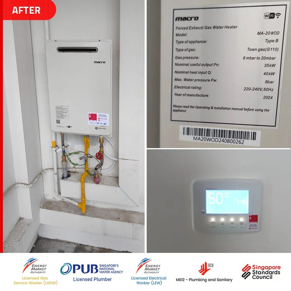 Gas Heater Installation and Replacement in Alexandra 12 Gas Water Heater Replacement Installation Queens Peak Alexandra - After