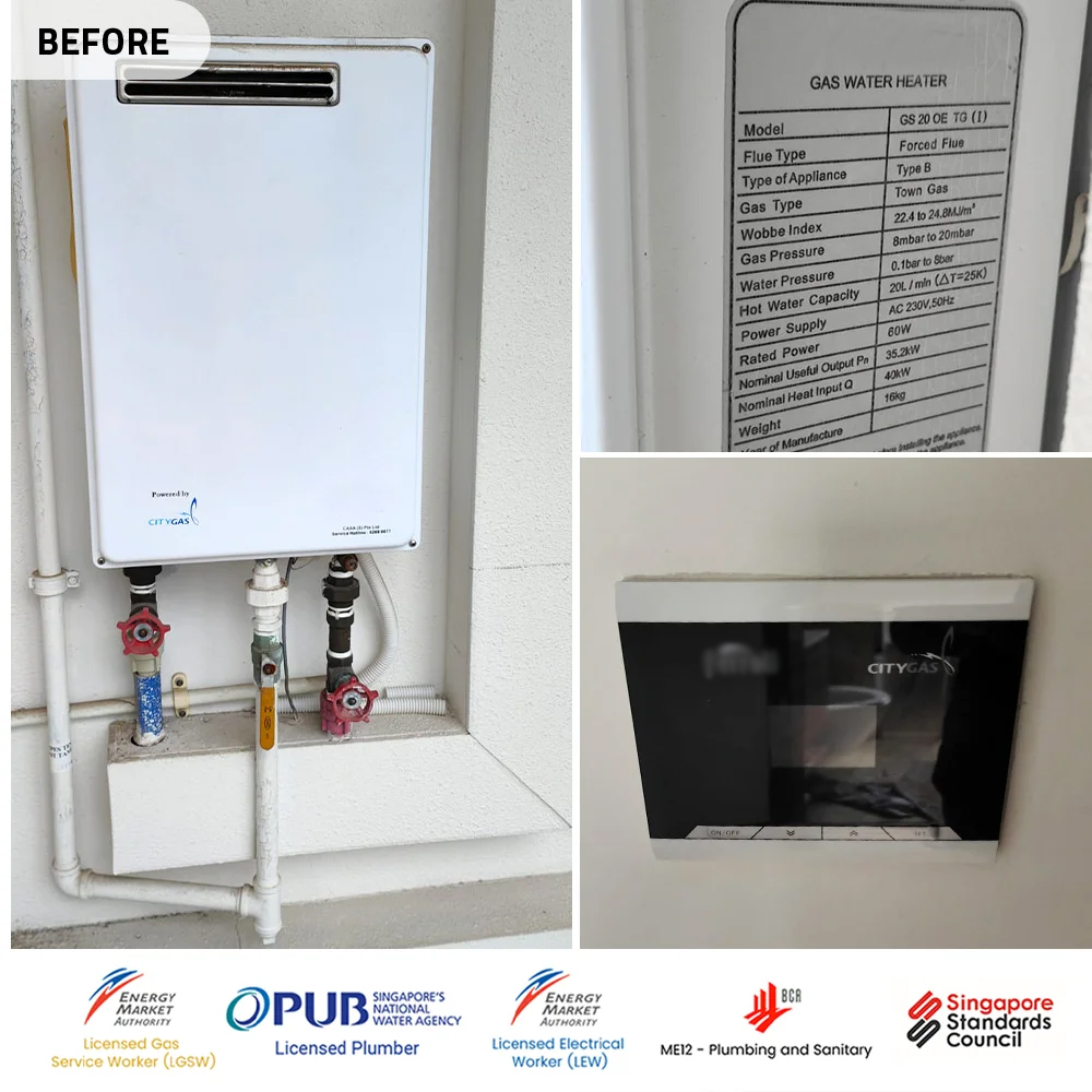 Gas Heater Installation and Replacement in Alexandra 13 Gas Water Heater Replacement Installation Queens Peak Alexandra - Before