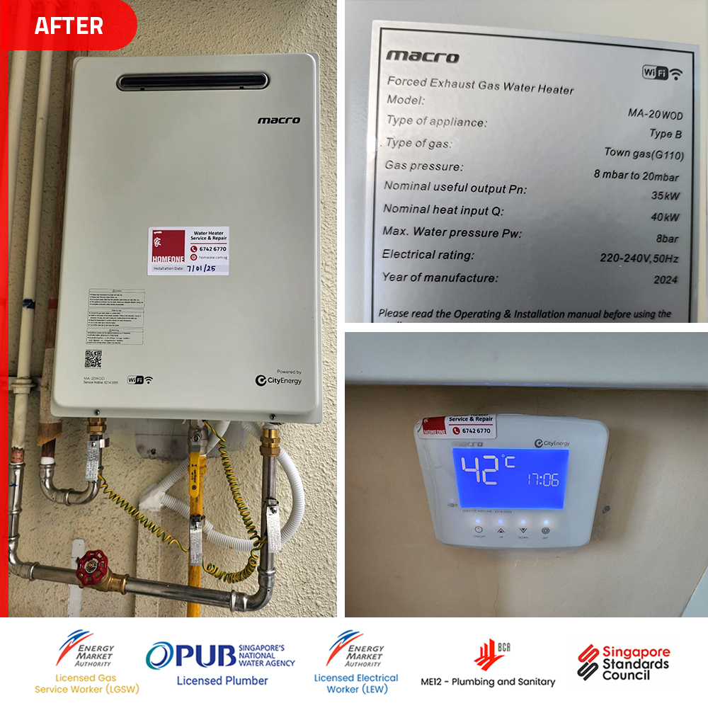 Gas Heater Installation and Replacement in Hougang 5 hougang-gas-water-heater-installation-replacement-kovan-melody-after