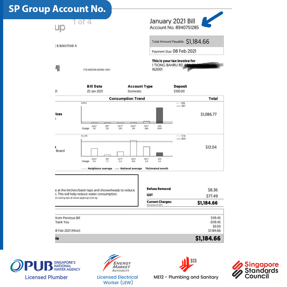 How to obtain PUB Storage Heater Installation Certificate 3 SP Group Account No. for PUB Submission