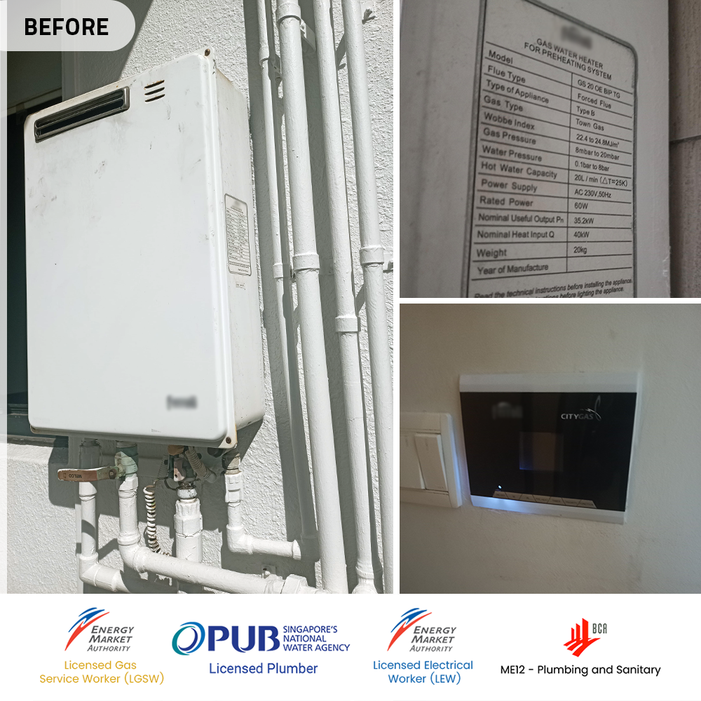 Before-Gas-Heater-Replacement-River-Isles-Punggol