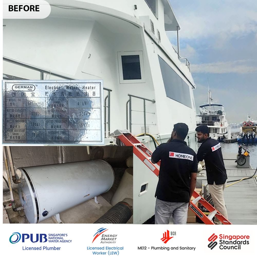 Boat Water Heater Replacement. 0