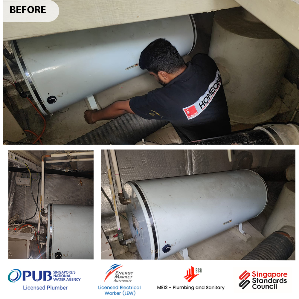 Boat Water Heater Replacement: German Pool GPC-150 to Rheem EHG-55S at Marina Country Club on 18 Nov 2025 4 Boat Water Heater Replacement. 01