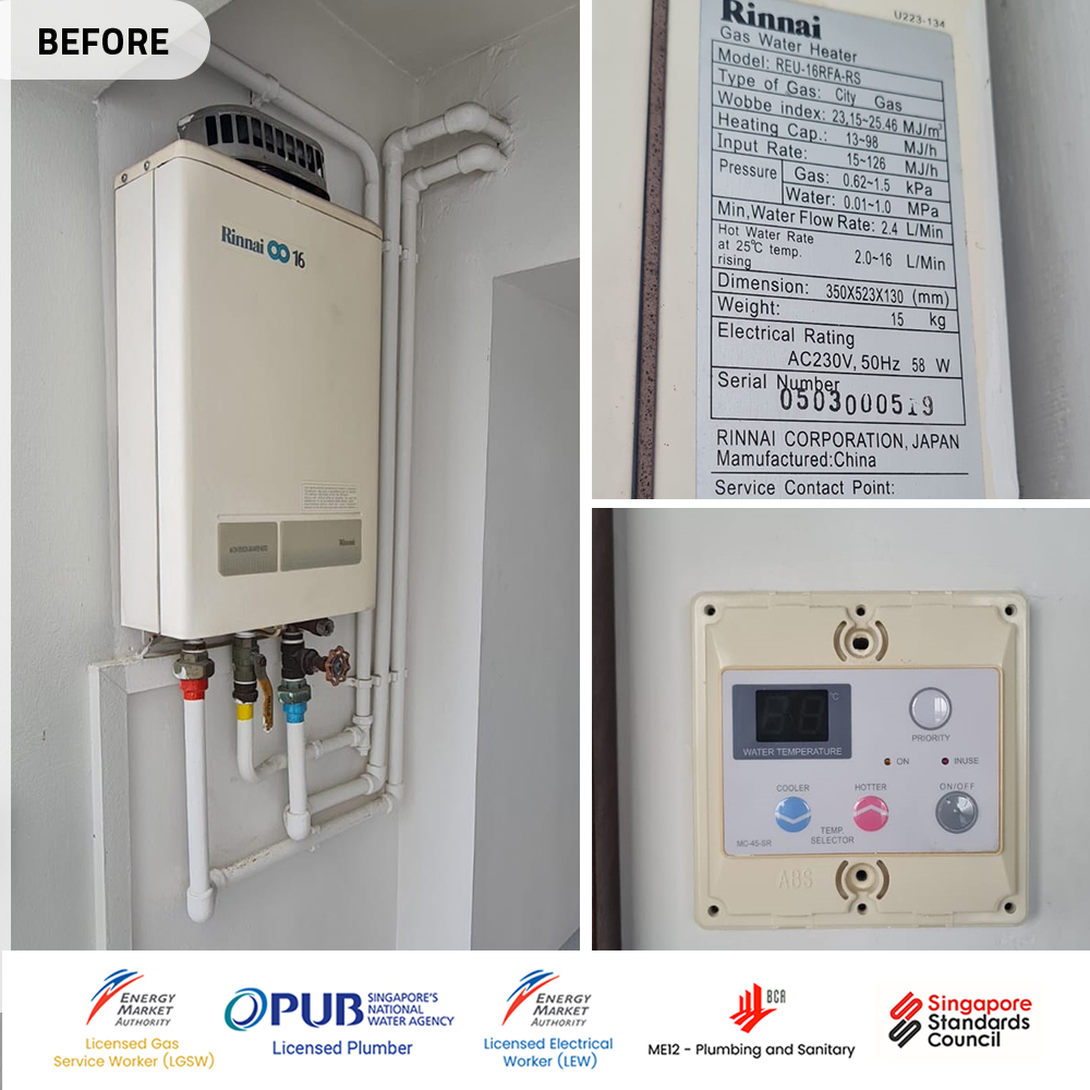 Rinnai REU-16RFA-RS Gas Heater Installation Grandeur8 - 03