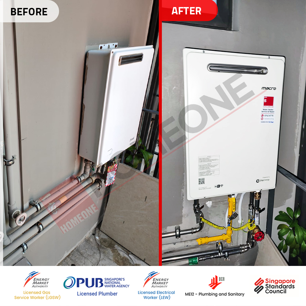 City Gas Heater Beeping Sound at Inz Residences - Gas Heater Replacement 01