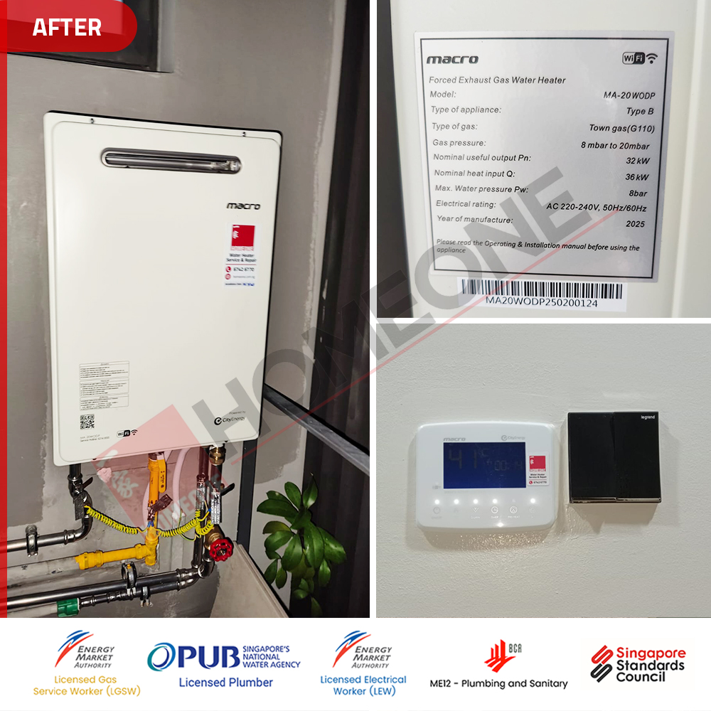 Gas Water Heater Beeping Sound at Inz Residences – Citygas Supply: Replacement to Macro MA-20WODP 5 City Gas Heater Beeping Sound at Inz Residences - Gas Heater Replacement 03
