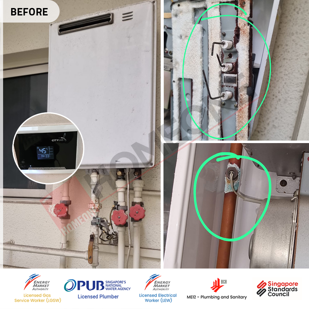 Gas Water Heater Do Not Ignite at The Sound - Citygas Supply: Replacement to Macro MA-20WODP 3 City Gas Heater Do Not Ignite at The Sound - Gas Heater Replacement 02