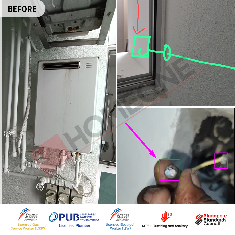 Gas Water Heater E2 Error Code at Caspian – Citygas Supply: Replacement to Rinnai-2024W-RS 3 City Gas Heater E2 Error Code at Caspian - Gas Heater Replacement 02