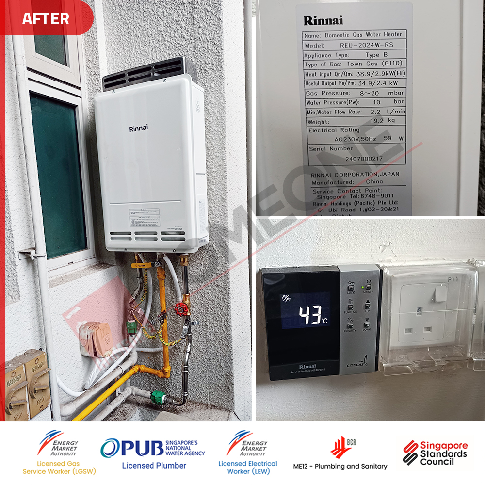 Gas Water Heater E2 Error Code at Caspian – Citygas Supply: Replacement to Rinnai-2024W-RS 4 City Gas Heater E2 Error Code at Caspian - Gas Heater Replacement 04