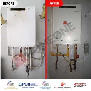 City Gas Heater E3 Error Code at Centro Residences - Gas Heater Replacement 01