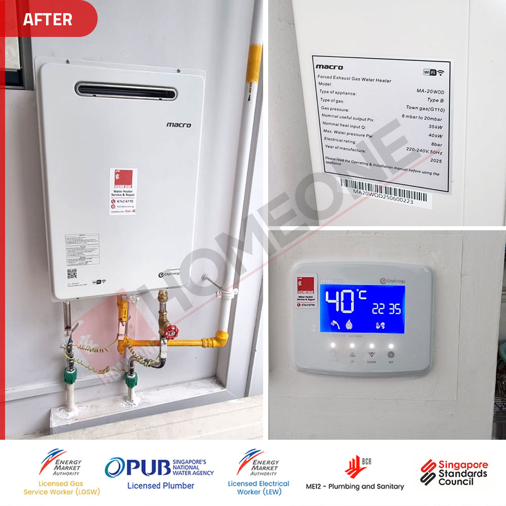 Gas Water Heater with Gas Smell at One Canberra – Citygas Supply: Replacement to Macro MA-20WOD 4 City Gas Heater With Gas Smell at One Canberra - Gas Heater Replacement 03
