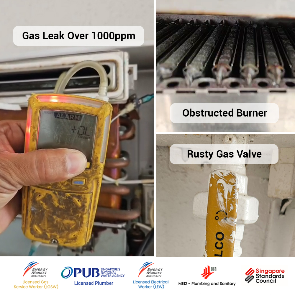 City Gas Heater with Gas Leak at Tree House Common Issues Found