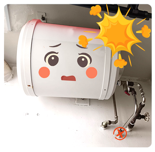 choked drainpipe water heater pressure buildup