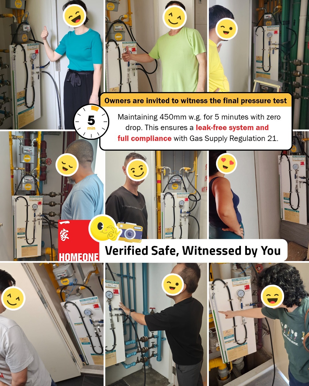 gas water heater final pressure testing happy customers