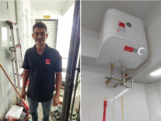 Water heater replacement completed by Babul Homeone