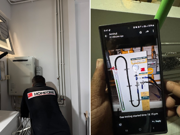 Old storage water heater replaced safely in HDB