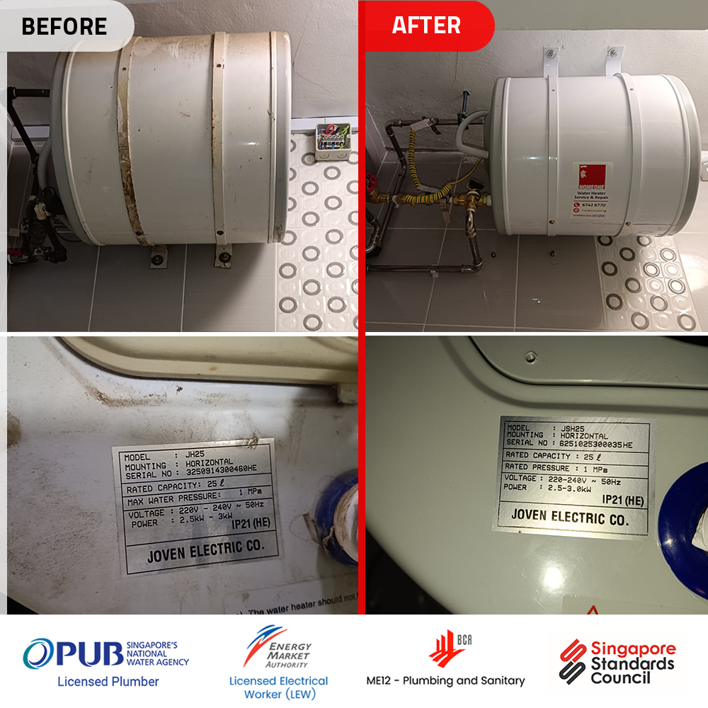 install water heater at 714 Ang Mo Kio Avenue 6 HDB