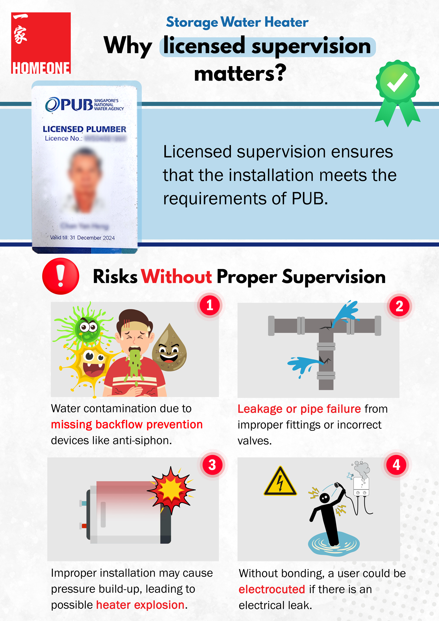 storage water heater why licensed supervision matters