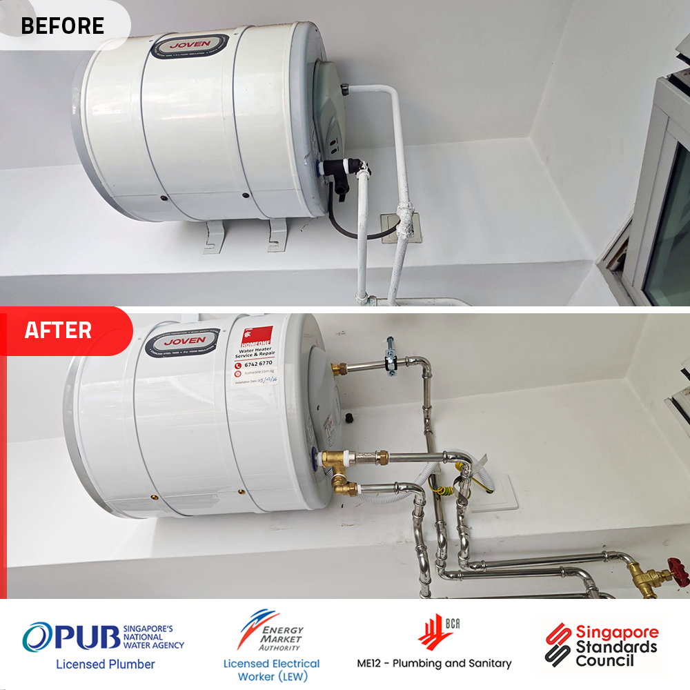 install water heater at 714 Ang Mo Kio Avenue 6 HDB