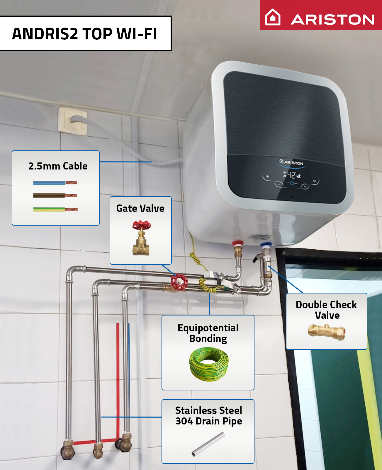 Ariston Andris 2 Top Wifi Installation Guide