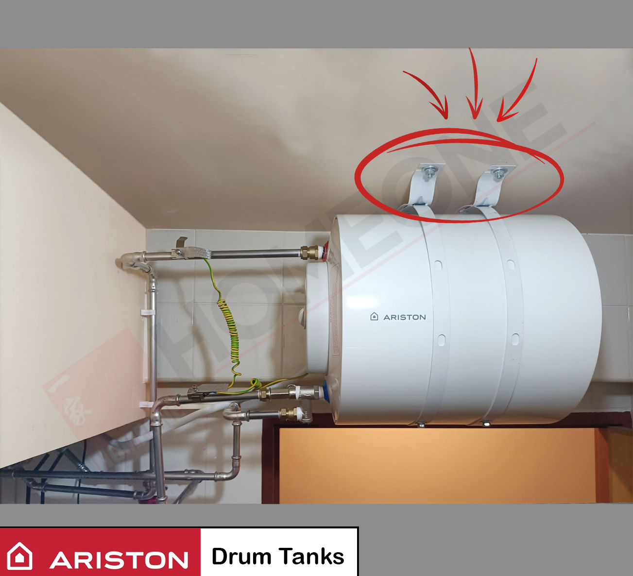 Ariston Drum Tanks concrete ceiling mount always 1
