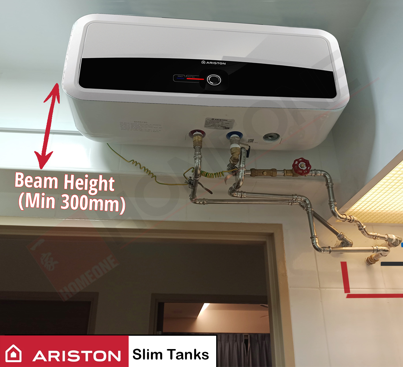 Ariston Slim Tanks beam side mount only