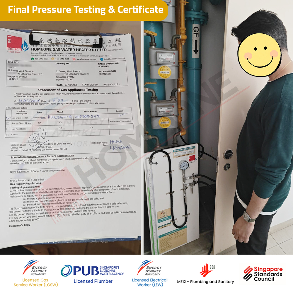 Gas Water Heater Leaking Water at Heat Exchanger - The Lakeshore- Final Pressure Test Cert