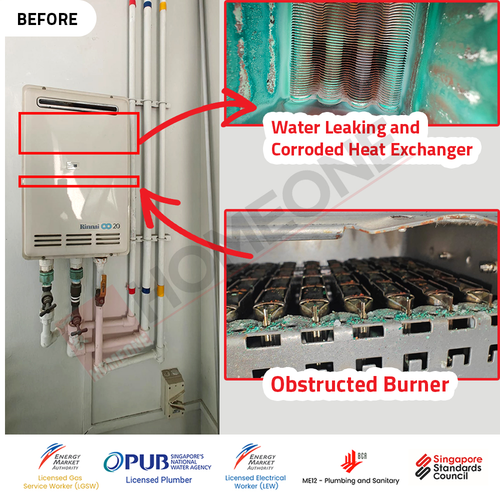 Gas Water Heater Not Working at Botannia - PCB and Heat Exchanger issue- Before replaced