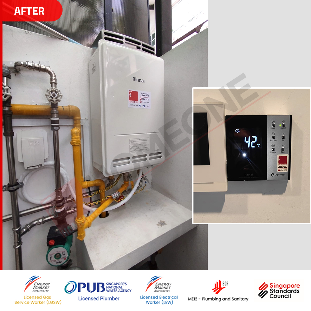 Rinnai Gas Water Heater No Hot Water at Capitol Park - After Replaced