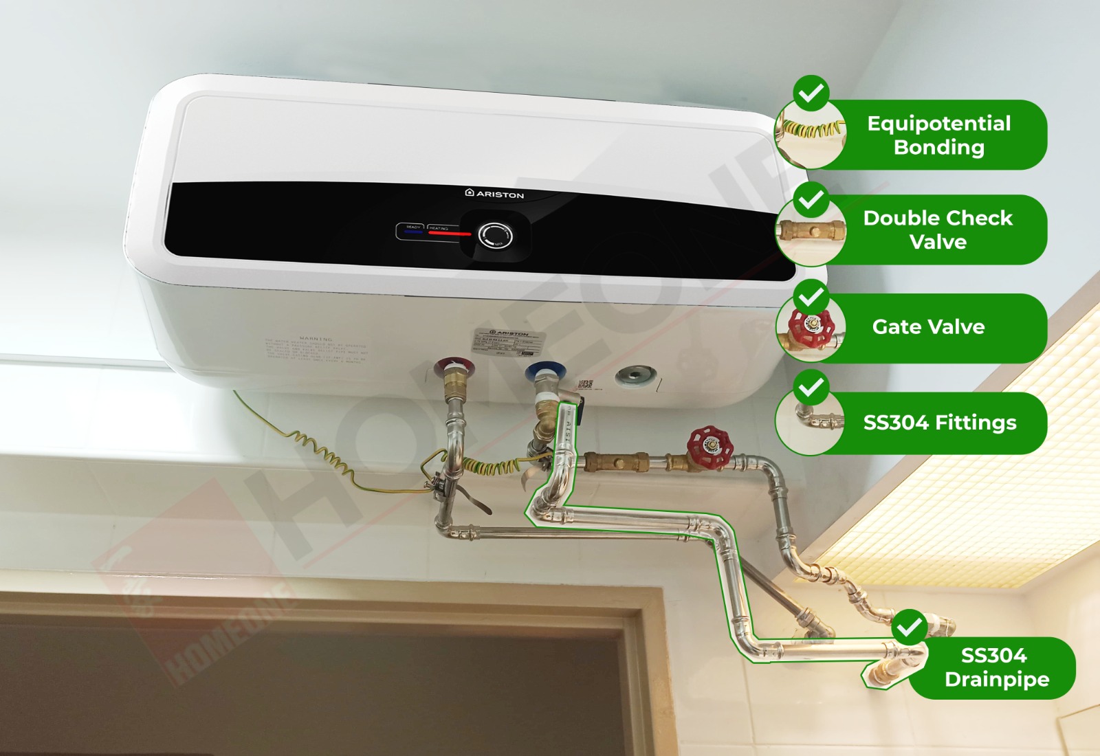 compliant ariston water heater bto