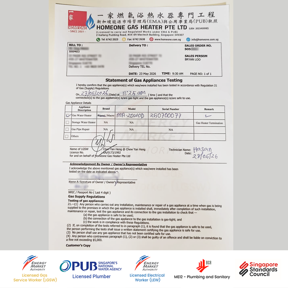 Certificate of Gas Safety – What Does It Look Like