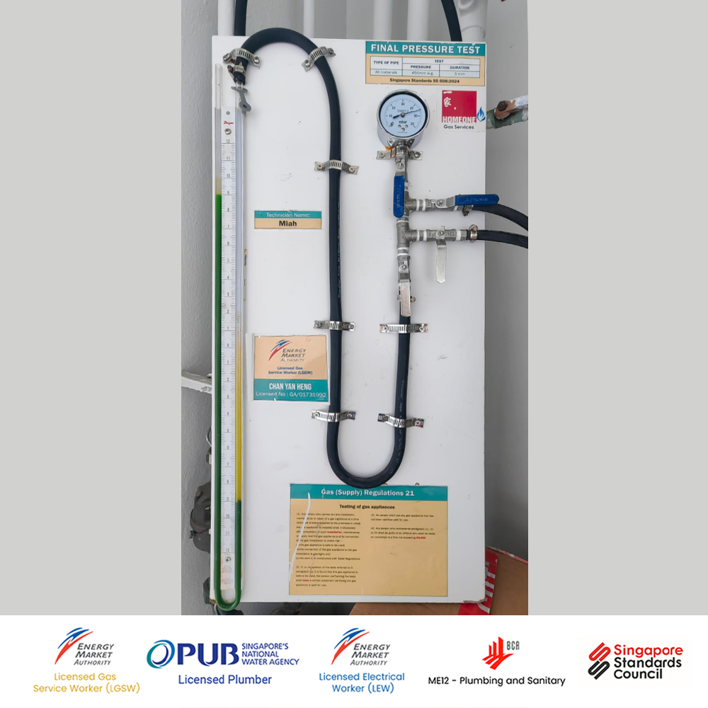 Final Pressure Test - Manometer Gauge Board