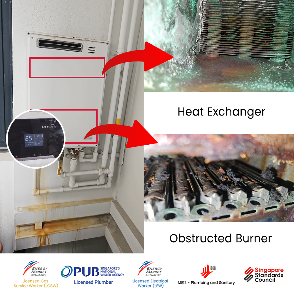 Gas Water Heater Leaking Water in Singapore