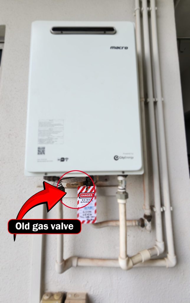 Gas Valve - Before change gas heater replacement