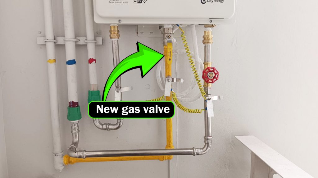 gas water heater new gas valve