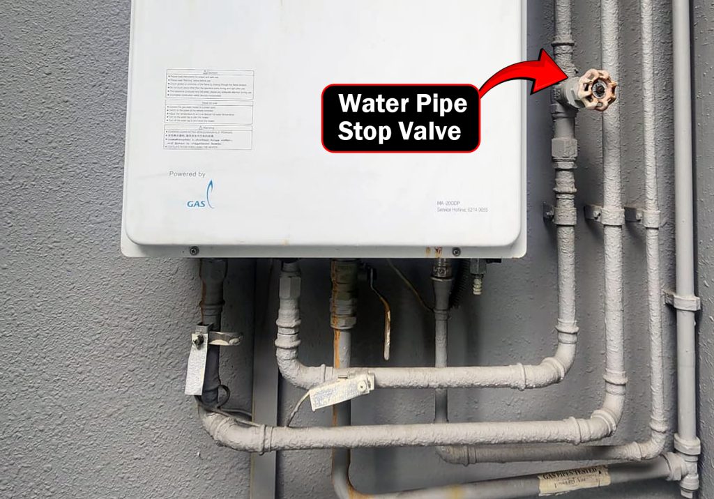 half of old stop valves fail during heater replacement