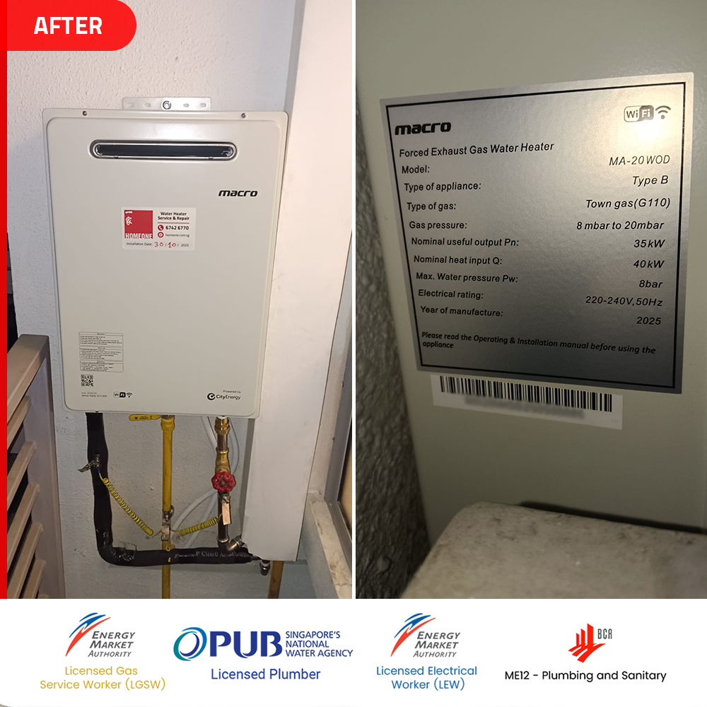 Gas Heater Installation and Replacement in Tiong Bahru 4 after-Macro-MA-20WOD-gas-heater-installed-ascentia-sky-tiong-bahru