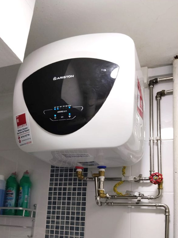 after water heater replacement at 403 bedok north avenue 3