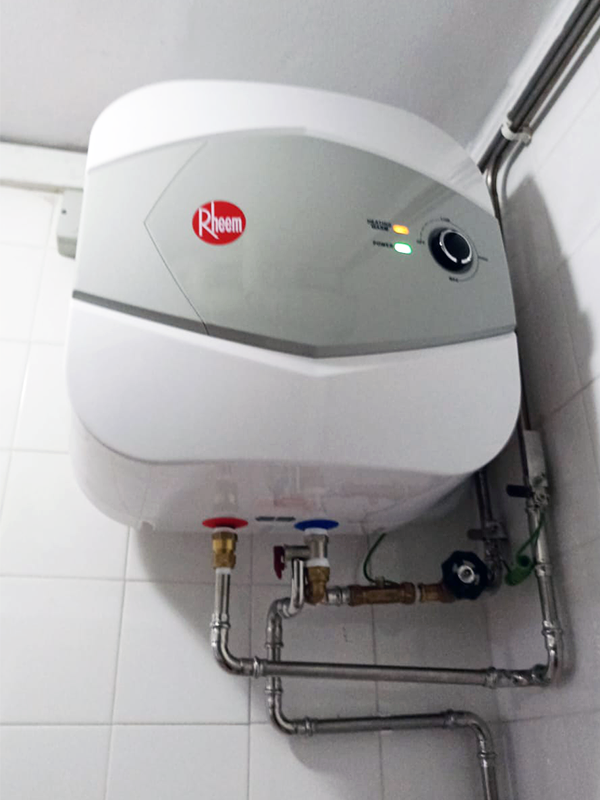 after water heater replacement at 496D tampines avenue 9