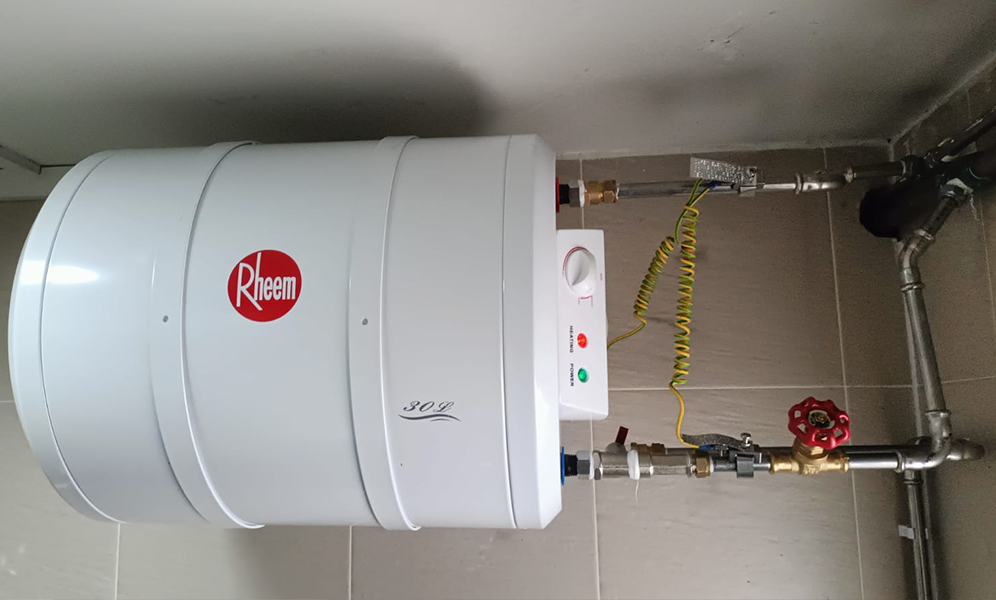 after water heater replacement at 745 pasir ris street 71