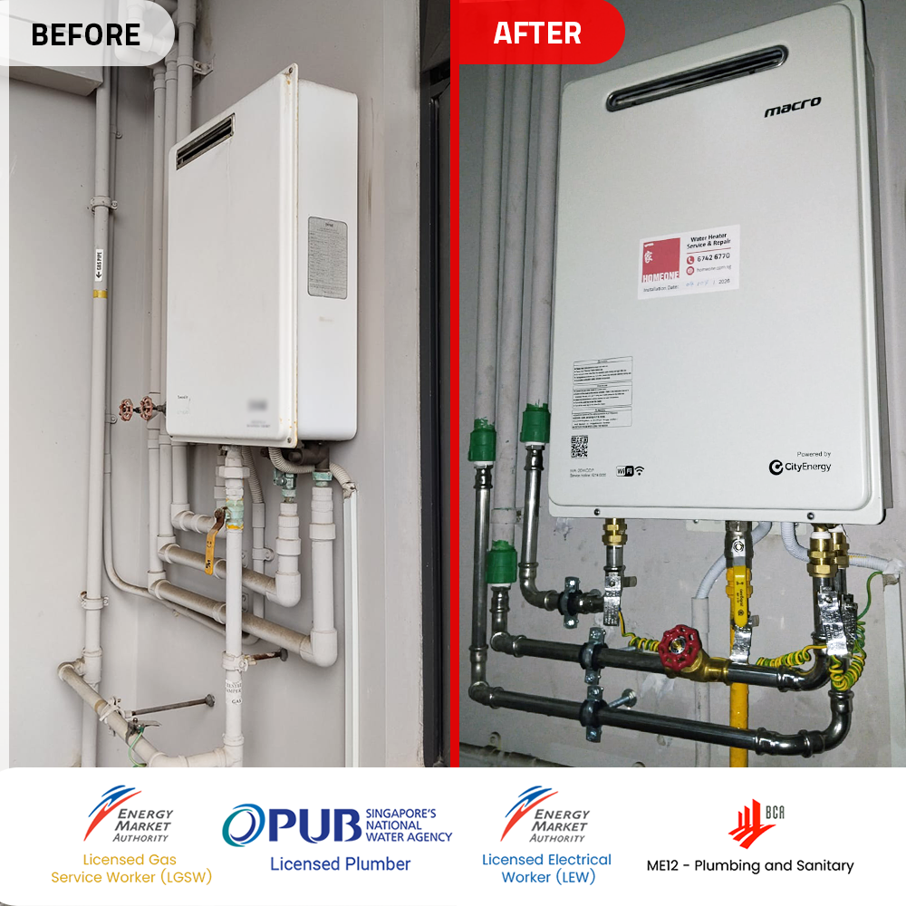 Gas Heater Installation and Replacement in Potong Pasir 4 before-after-gas-heater-powered-by-city-gas-replacement-poiz-residences-potong-pasir